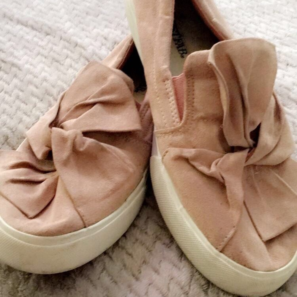 Blush Pink slip on sneakers